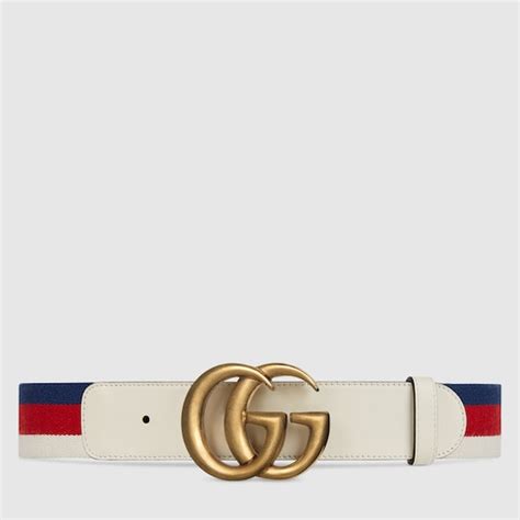 cintura bianca donna gucci